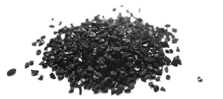 Carbón activo de cáscara de coco refinado de oro