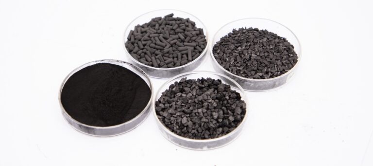 Comparison of granular activated carbon in pellet and powder form