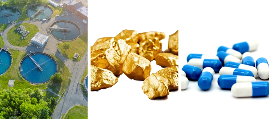 El carbón activado granular se utiliza en el tratamiento de aguas la recuperación de oro y la industria farmacéutica