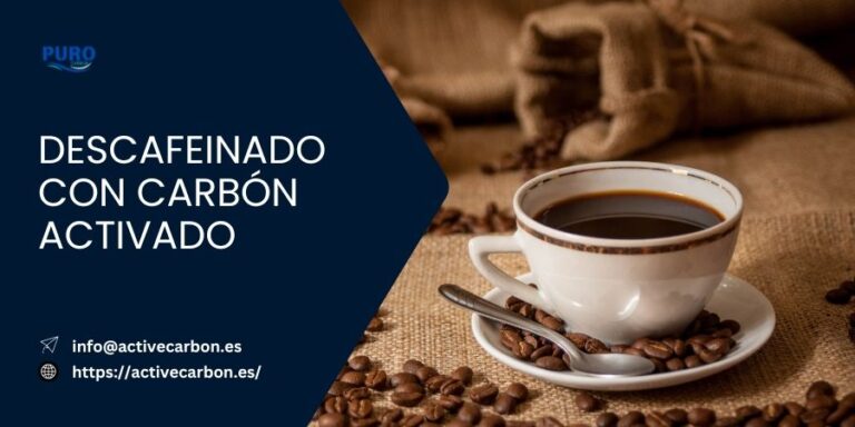 Decaffeinated with activated carbon