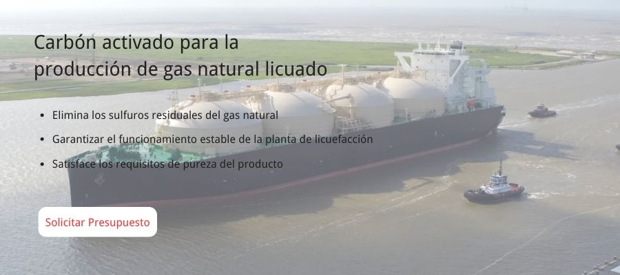Carbon activado para la produccion de gas natural licuado