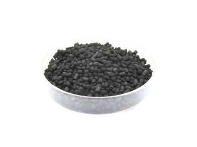 Carbon activo impregnado con NaOH