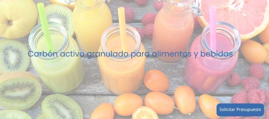 Carbon activo granulado para alimentos y bebidas