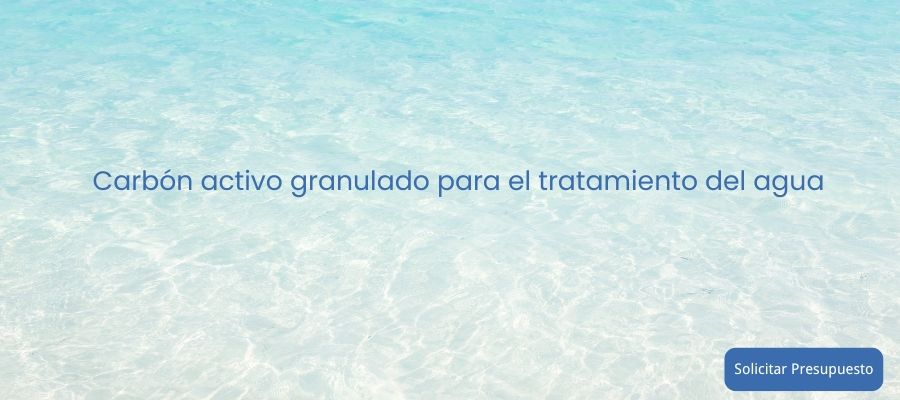 Carbon activo granulado para el tratamiento del agua 1