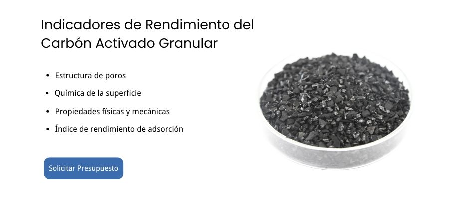 Indicadores de Rendimiento del Carbon Activo Granular