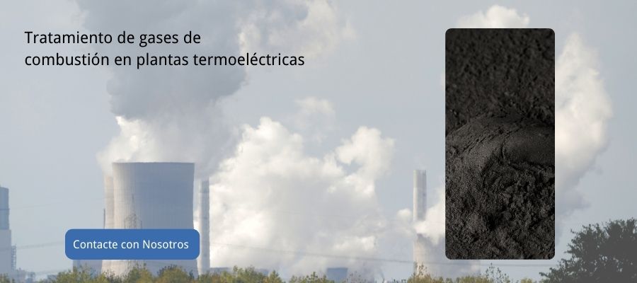 Tratamiento de gases de combustion en plantas termoelectricas