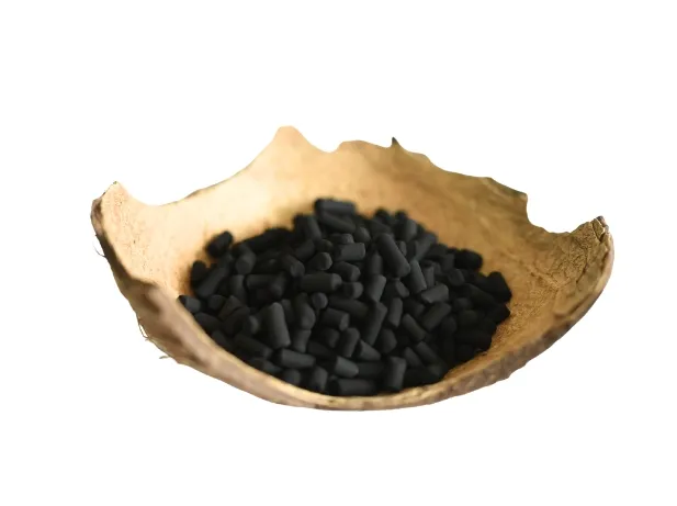 Carbon activo en pellet de cascara de coco para la recuperacion de oro